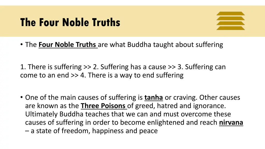 the four noble truths