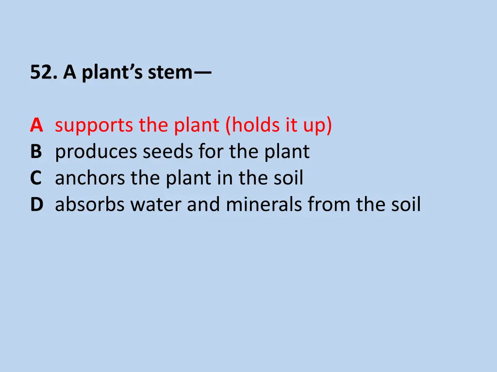 52 a plant s stem 1