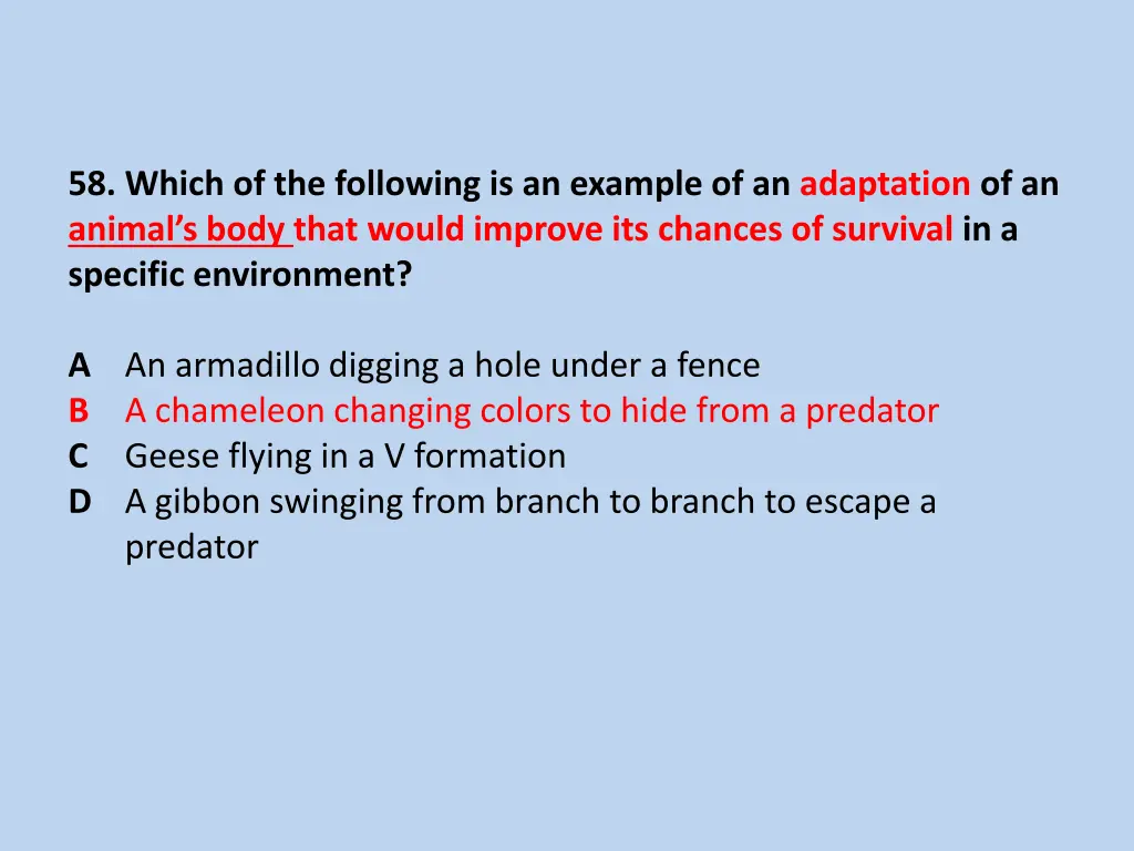 58 which of the following is an example 1