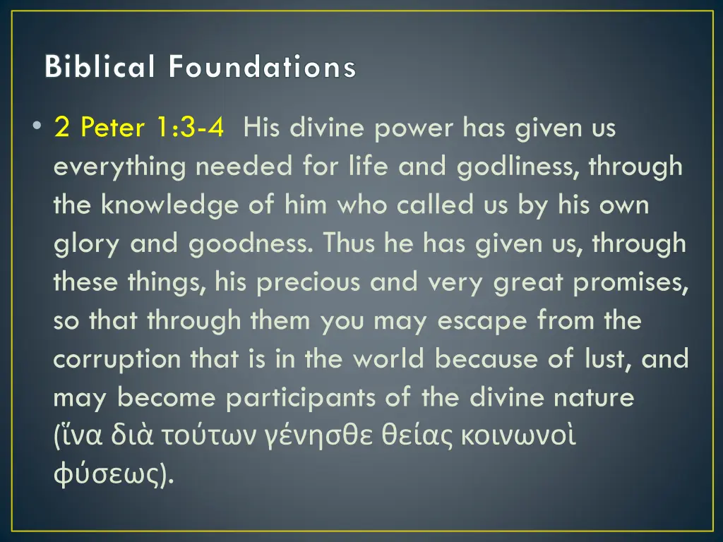 biblical foundations 4