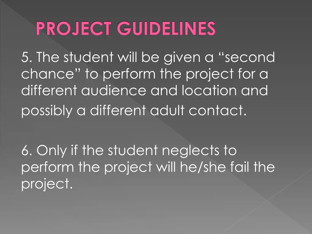 project guidelines 3