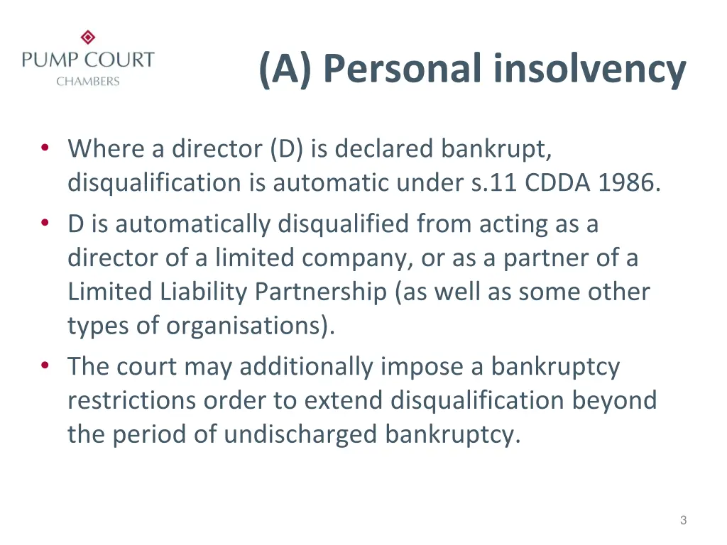 a personal insolvency