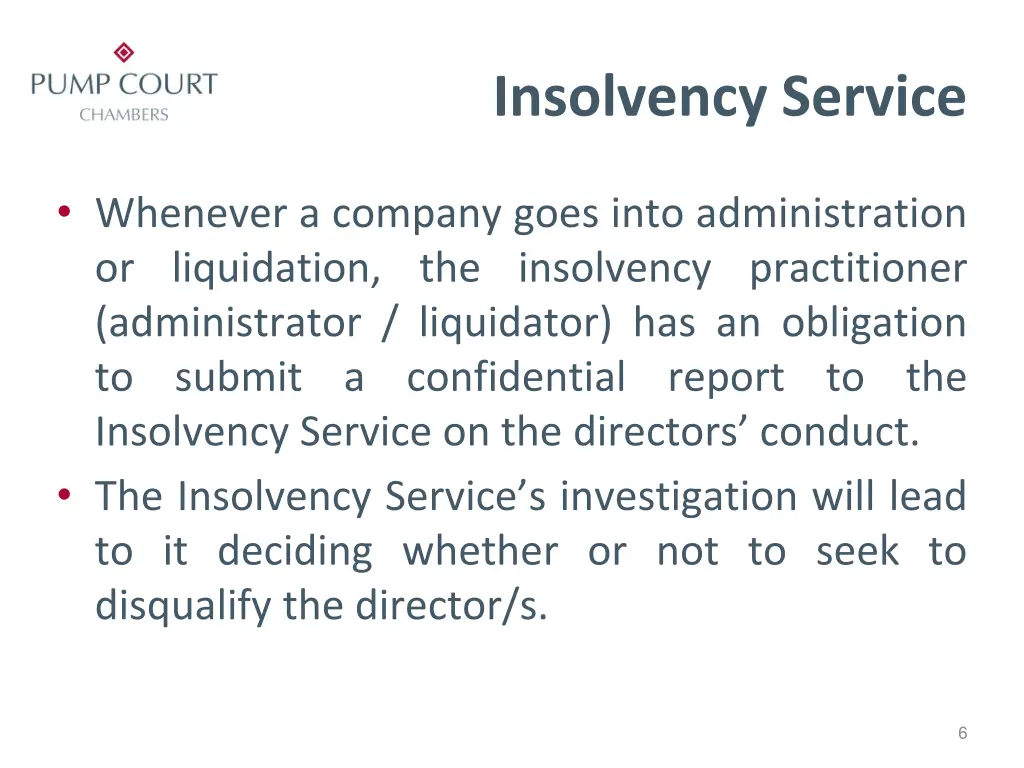 insolvency service