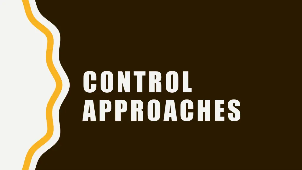 control approaches