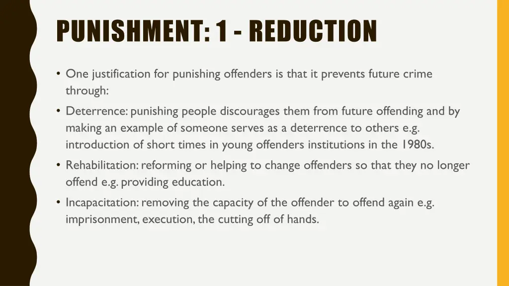 punishment 1 reduction