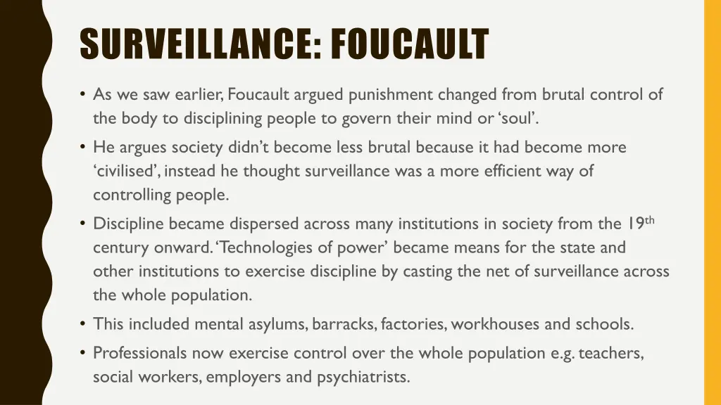 surveillance foucault