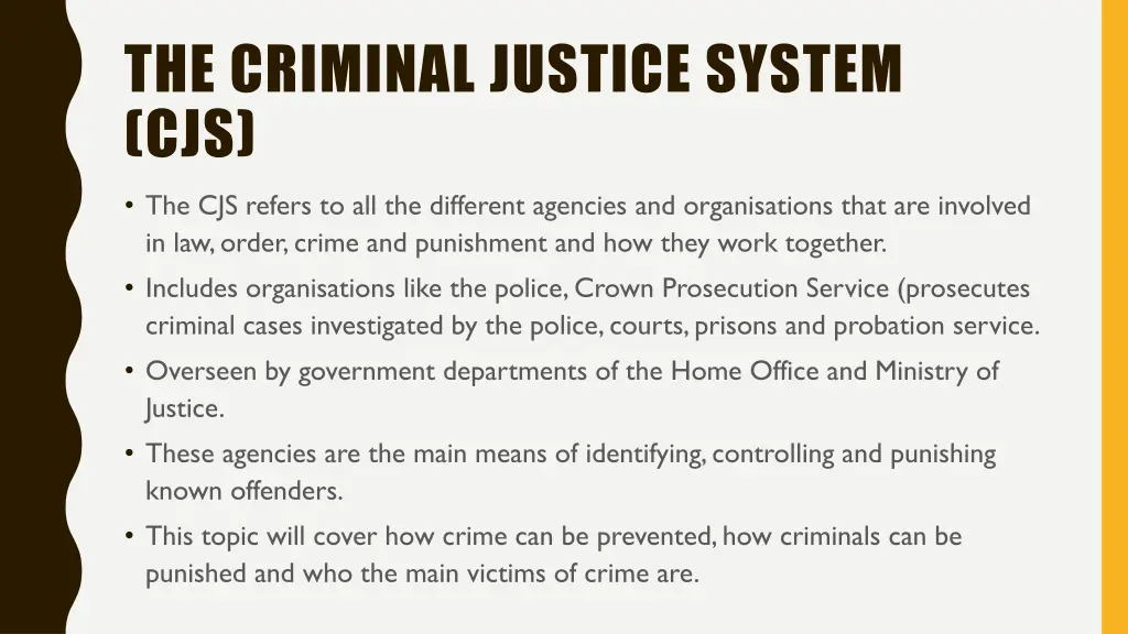 the criminal justice system cjs