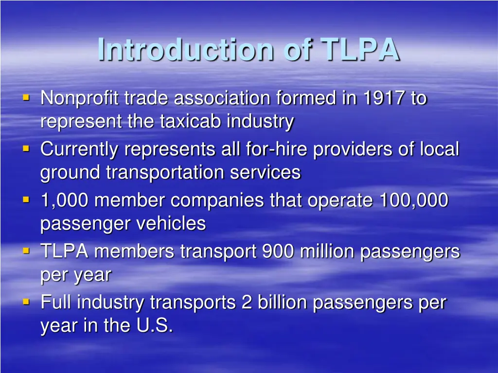 introduction of tlpa