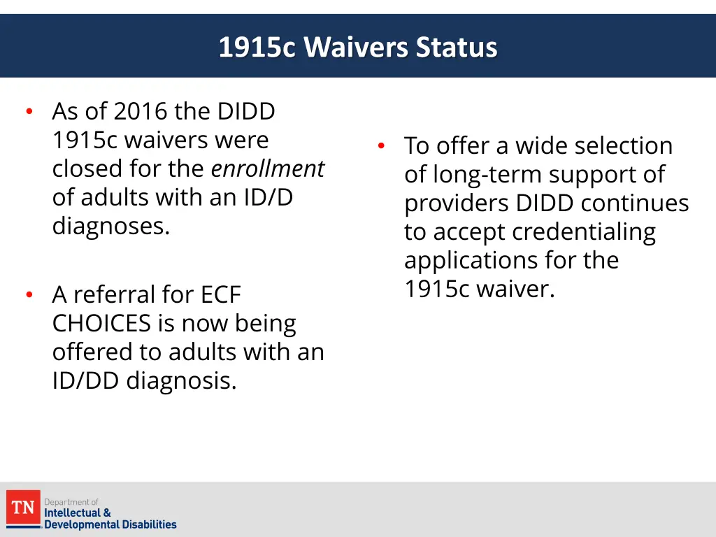 1915c waivers status