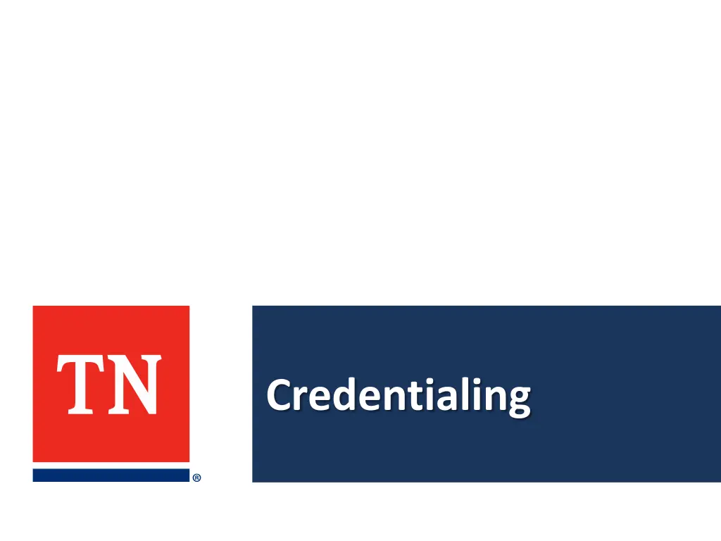 credentialing