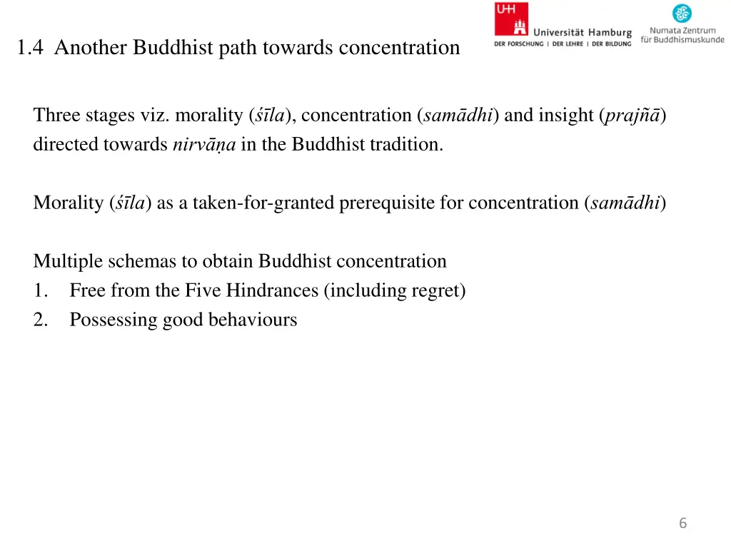 1 4 another buddhist path towards concentration