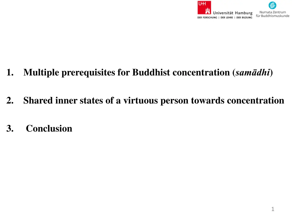 1 multiple prerequisites for buddhist