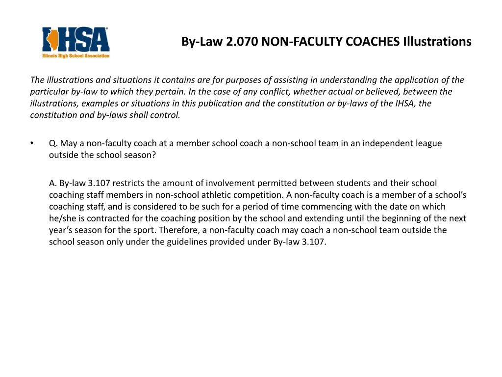 by law 2 070 non faculty coaches illustrations