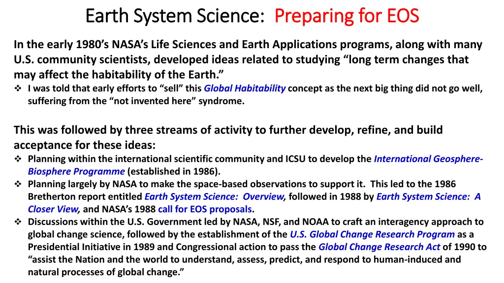 earth system science earth system science