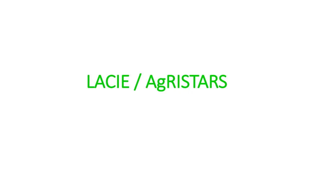 lacie agristars lacie agristars