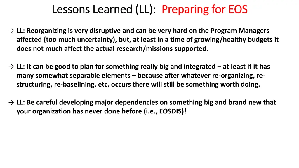 lessons learned ll lessons learned ll preparing 1