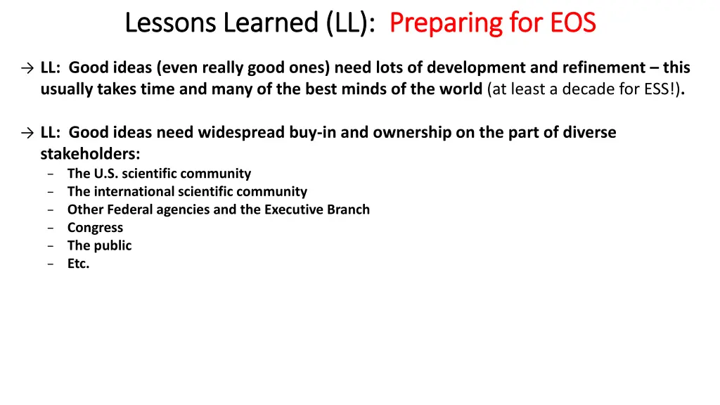 lessons learned ll lessons learned ll preparing