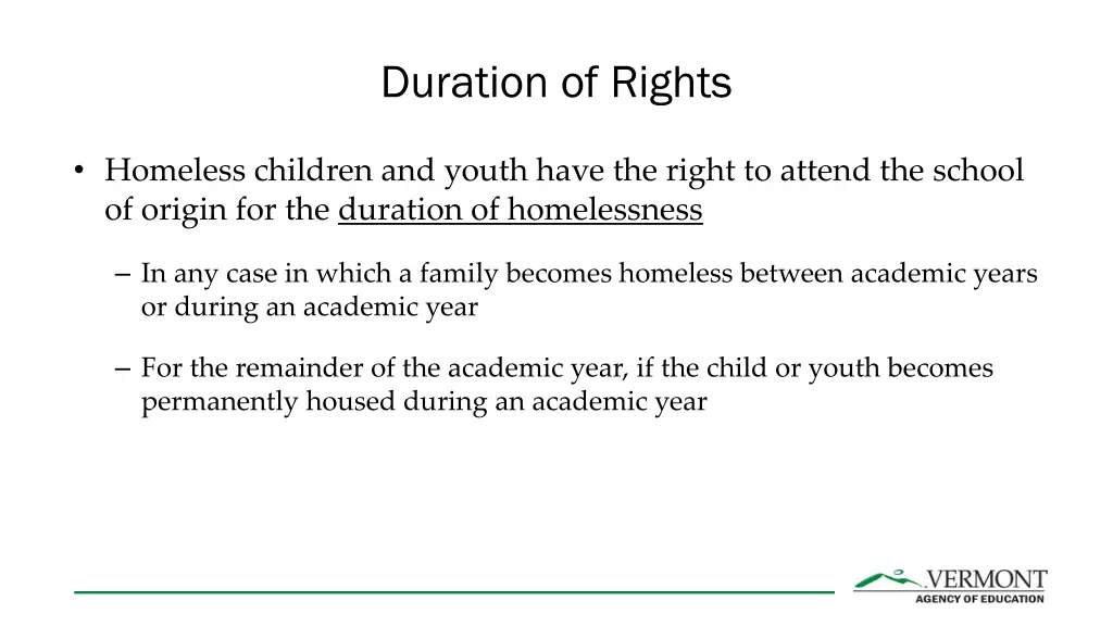 duration of rights