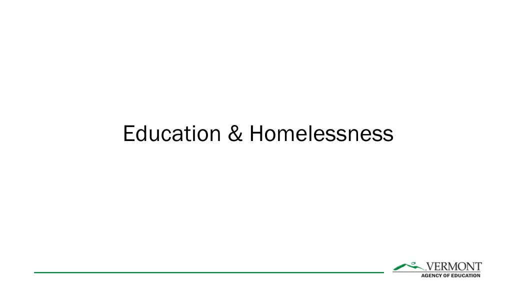 education homelessness