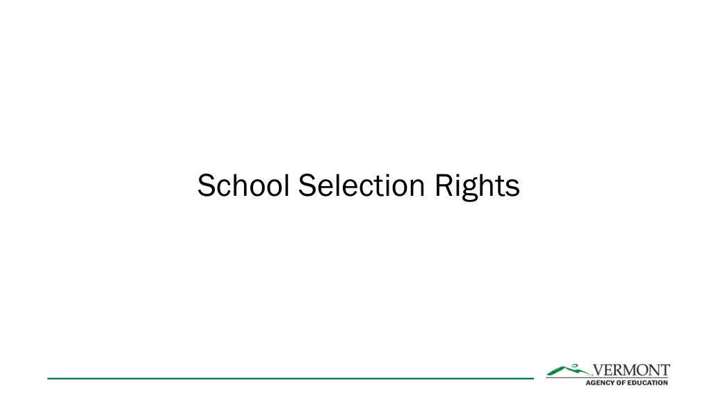 school selection rights