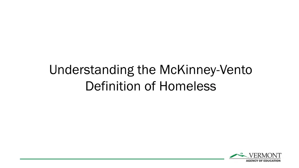 understanding the mckinney vento definition