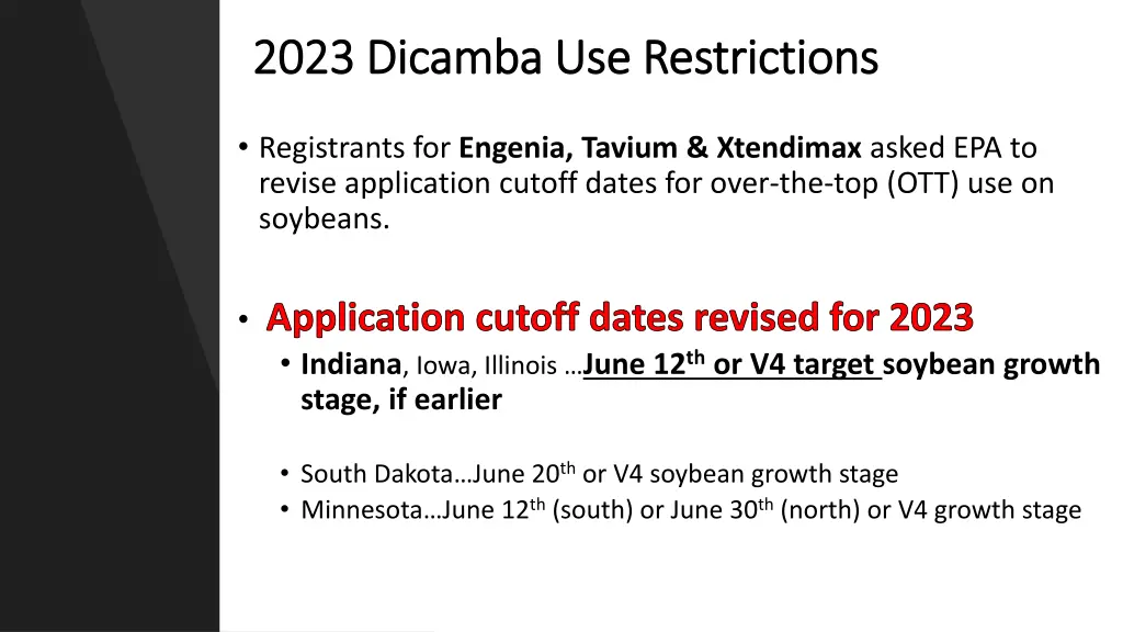 2023 dicamba use restrictions 2023 dicamba