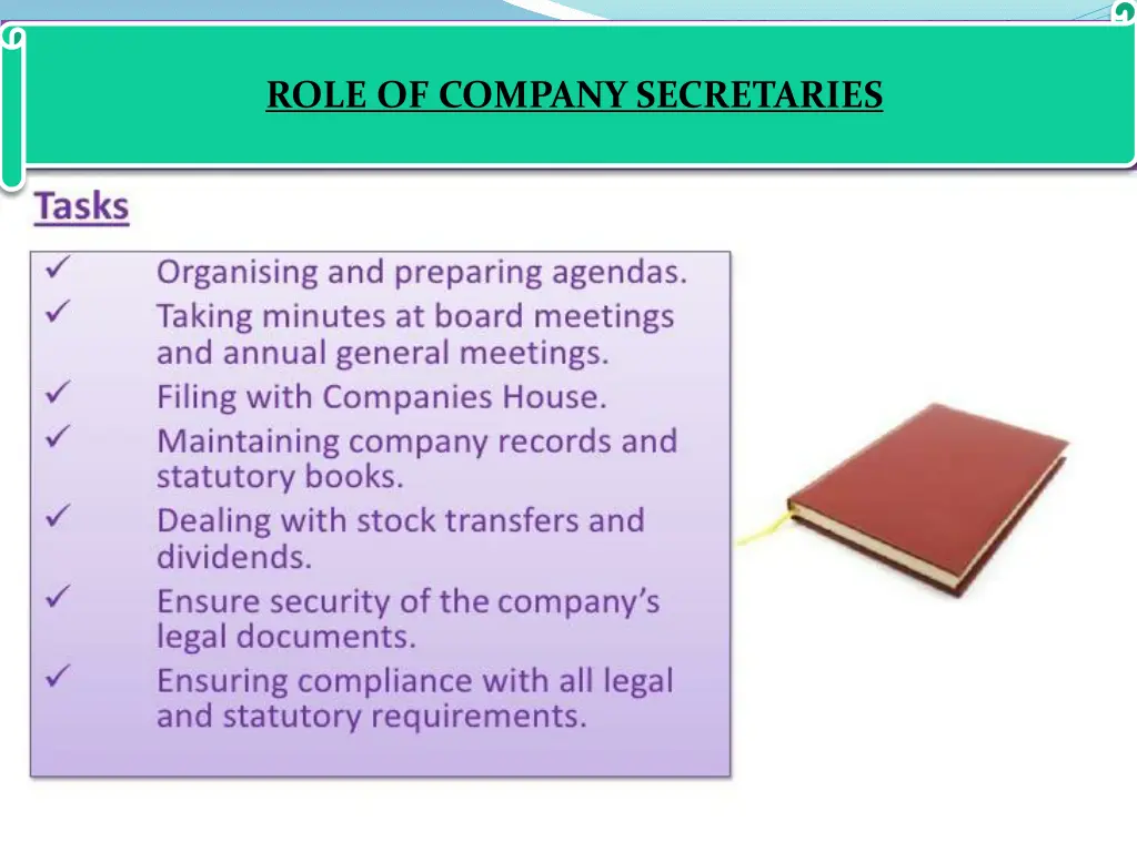 role of company secretaries