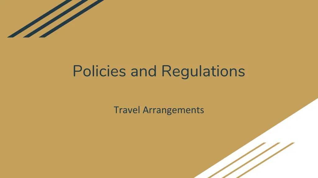 policies and regulations