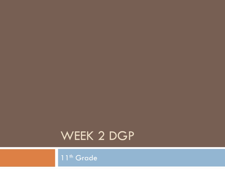 week 2 dgp