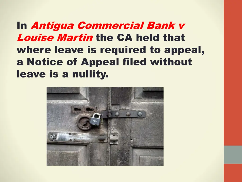 in antigua commercial bank v louise martin