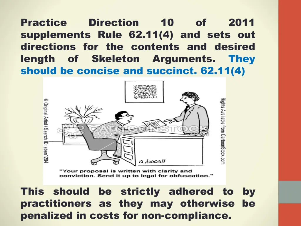 practice supplements rule 62 11 4 and sets