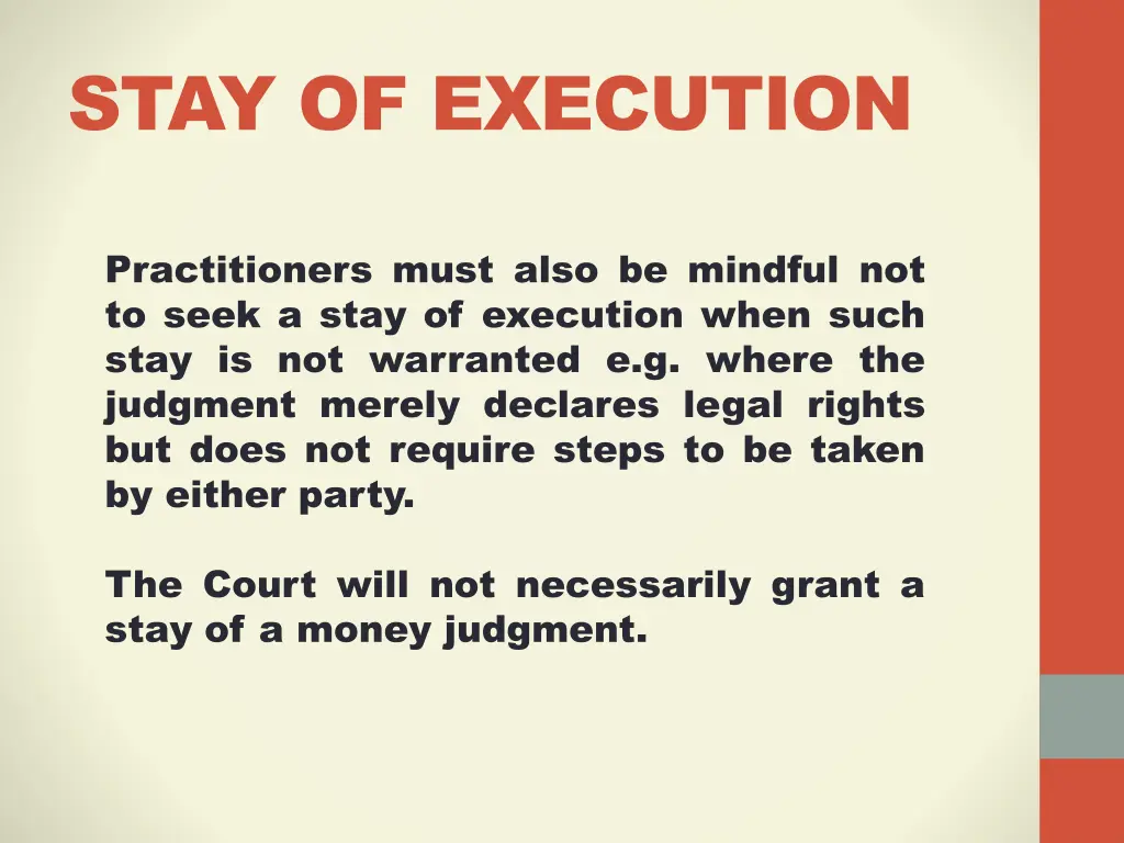 stay of execution 1