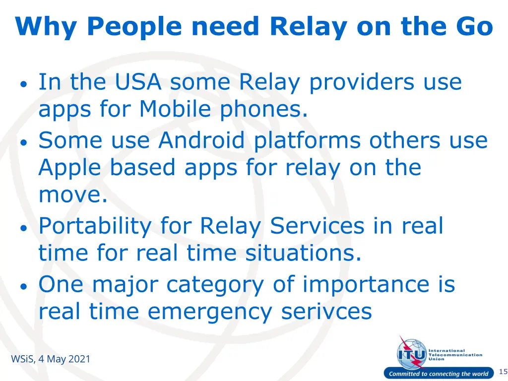 why people need relay on the go