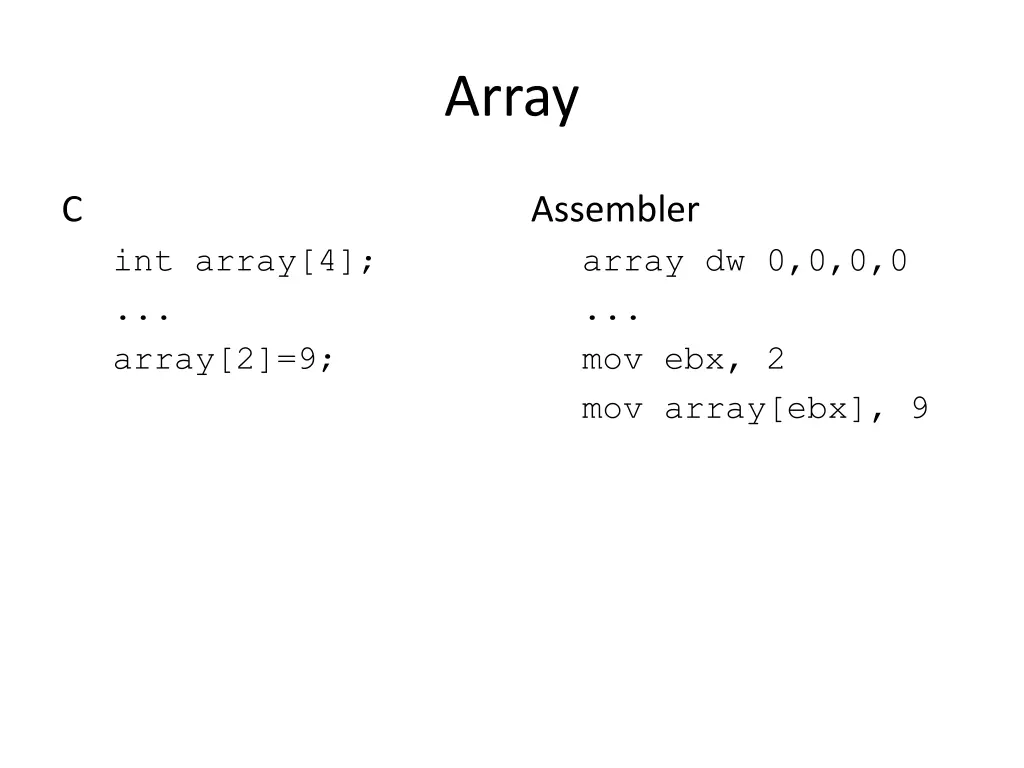 array