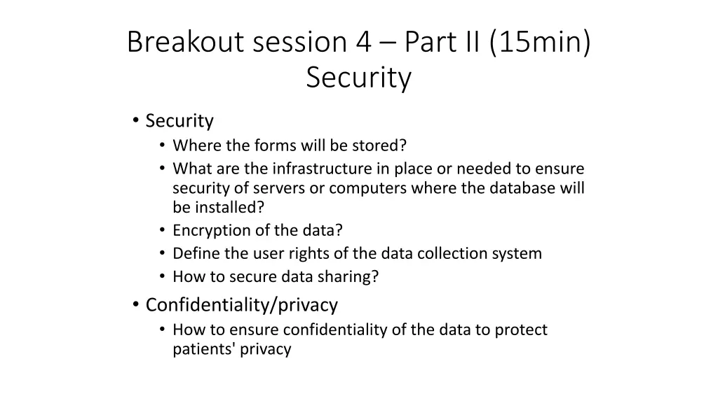 breakout session 4 part ii 15min security