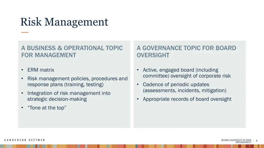 risk management