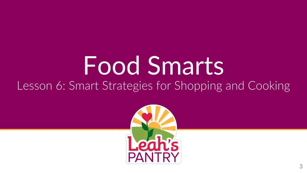 food smarts lesson 6 smart strategies