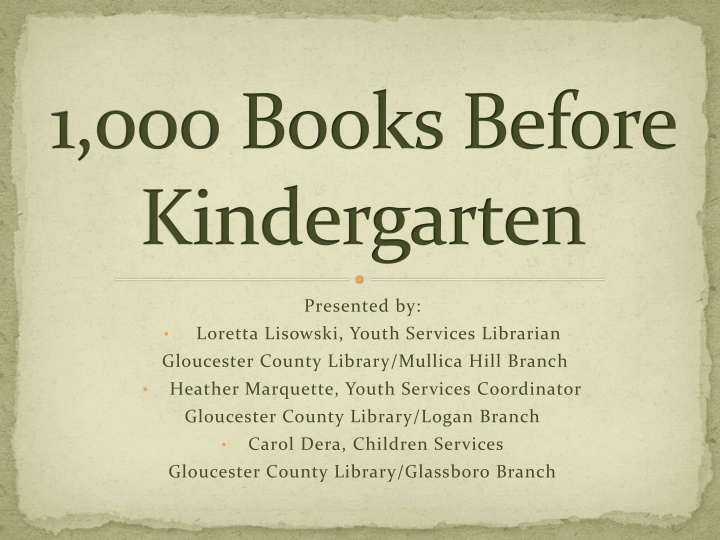 1 000 books before kindergarten