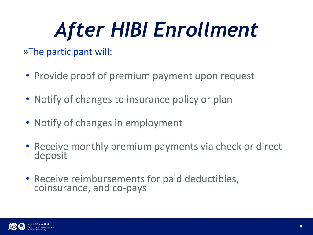 after hibi enrollment