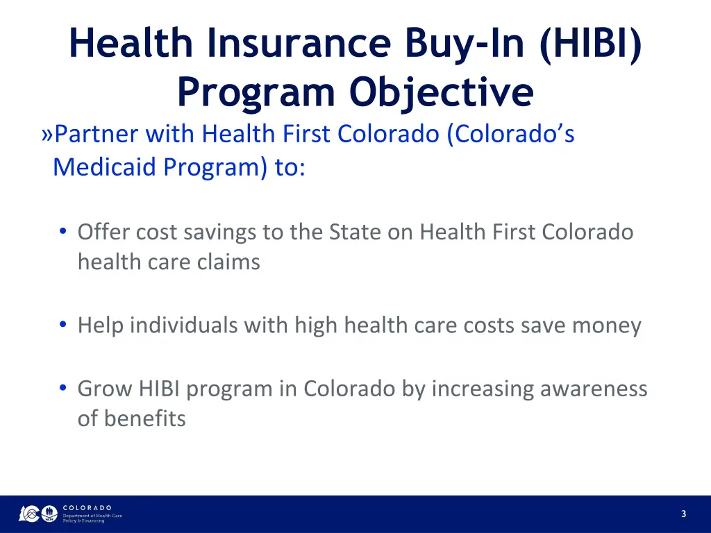 health insurance buy in hibi program objective