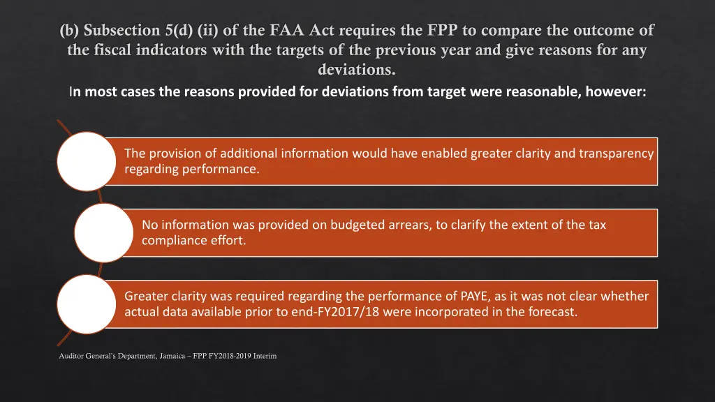 b subsection 5 d ii of the faa act requires