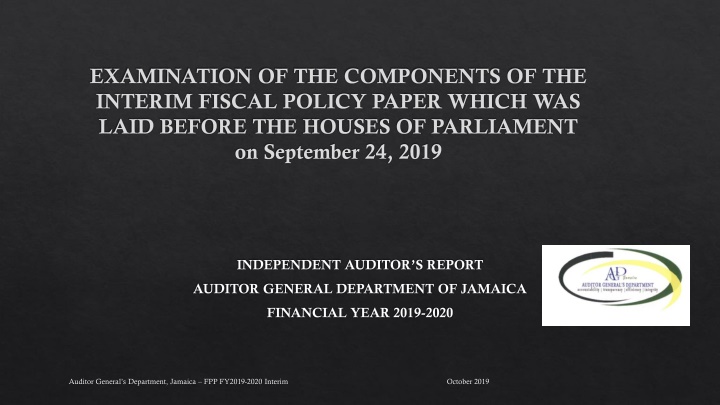 examination of the components of the interim