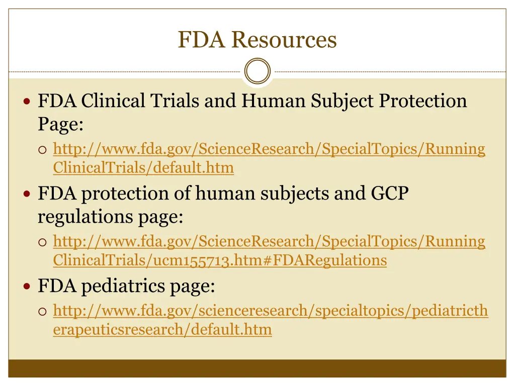 fda resources