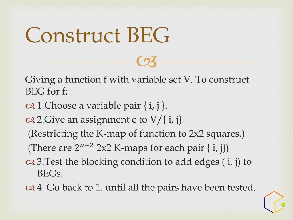 construct beg