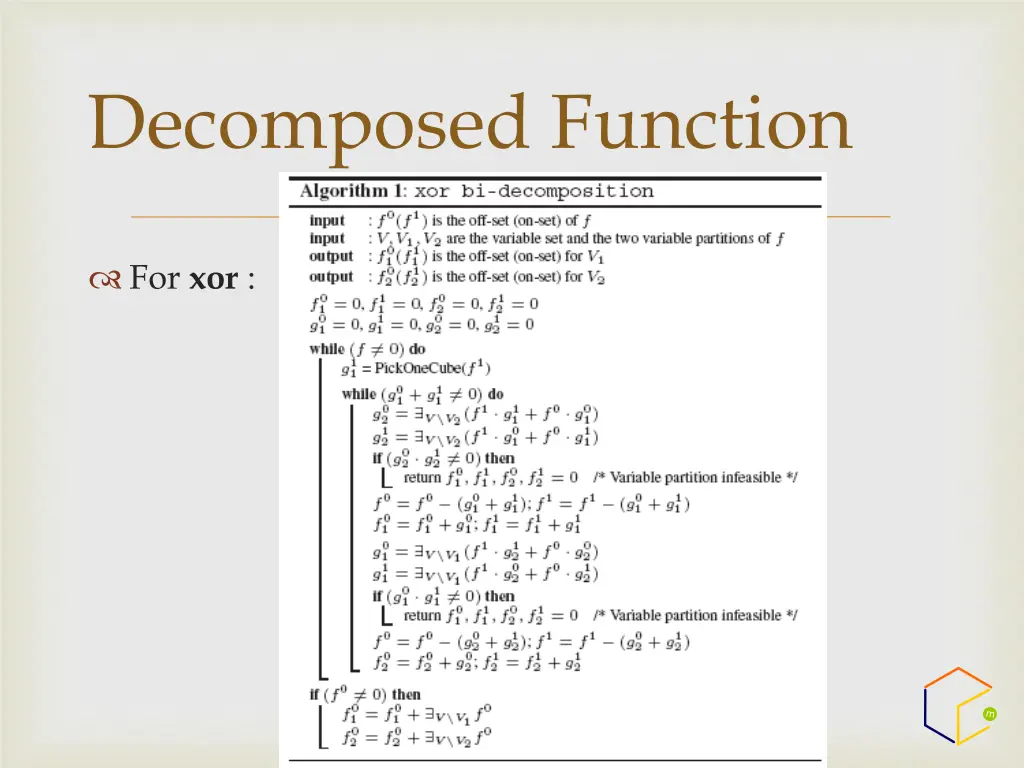 decomposed function 1