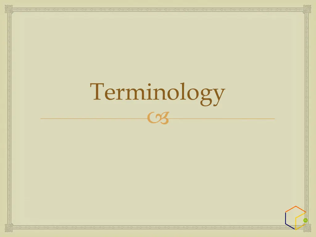 terminology