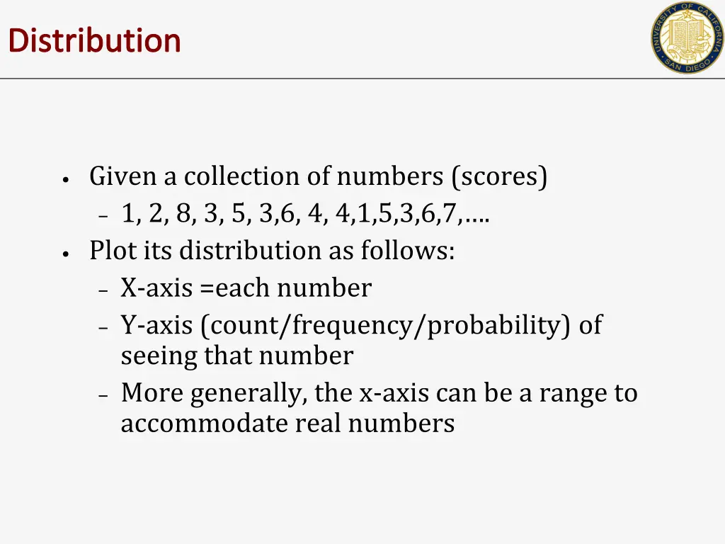 distribution