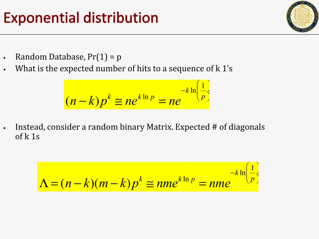 exponential distribution