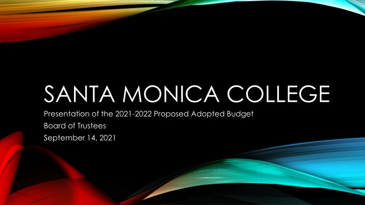 santa monica college presentation of the 2021