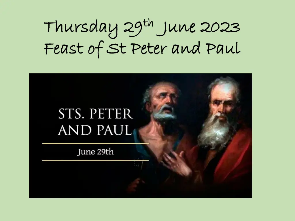 thursday 29 thursday 29 th th june 2023 feast